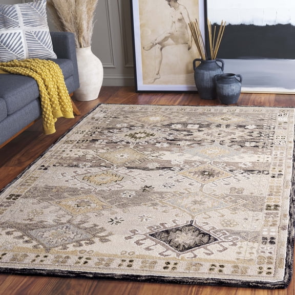 Safavieh Aspen Desmond Oriental Area Rug, Charcoal/Beige, 5' x 8'