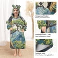 thumbnail image 3 of FORMRS Wearable Blanket Hoodie with Sleeves for Kids Cozy Flannel Sweatshirt, Pine Tree, 3 of 7