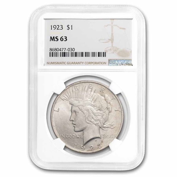 1923 Peace Dollar MS-63 NGC