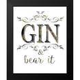 thumbnail image 2 of Donovan, Kelly 12x14 Black Modern Framed Museum Art Print Titled - Gin and Bear It, 2 of 5