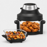 Magnavox 4-in-1 Portable Touchscreen Air Fryer, 4.5QT & 3.2QT Glass Bowls, Max Crisp, Bake, Air Fry & Recrisp | High-Speed Air Circulation — image 8