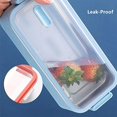thumbnail image 2 of Lunchbox 1100ml Double Layer Stainless Steel Lunch Box Stainless Steel Microwave Lunch Box Microwave Oven Student Storage Contene Blue, 2 of 5