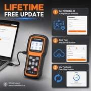 Foxwell T1000 Car TPMS Reset Tire Pressure Sensor Activate Program-ming Scan Tool, Key Fob Testing, Lifetime Free Update