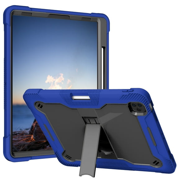 Case For Samsung Galaxy Tab A7 Lite (8.7 inch) Tough Tablet Strong with Kickstand Hybrid Heavy Duty High Impact Shockproof Stand Tablet Cover [ Blue ]