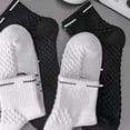 thumbnail image 5 of SBYOJLPB Men's Cushioned Sports Socks 4 Pairs Thick Sole Breathable Moisture-wicking Running Fitness Socks, 5 of 7