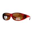 thumbnail image 2 of SA106 Rectangular Polarized Anti-glare 60mm Fit Over OTG Sunglasses Red, 2 of 3