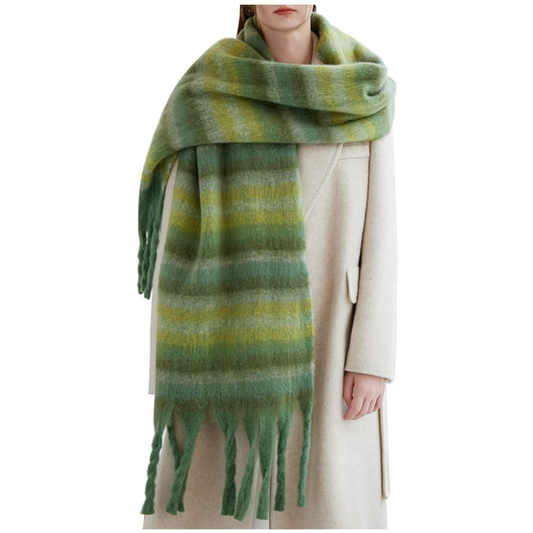 qolati Winter Scarf for Women Cold Weather Shawl Wool BlendsFeel