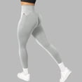 thumbnail image 2 of Mnuaqn Impact Hidden Scrunch Butt Leggings for Women Mid Low Waist Gym Workout Legging Tummy Control Booty Lifting Yoga Pants Light Gray for Size M, 2 of 5