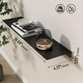 thumbnail image 3 of ABCISI Metal Wall Shelf, Black Floating Shelf, 20" Display Shelves for Wall Storage, Long Bathroom Shelf Wall Mounted, 3 of 14