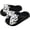 White, variant on Women's Polka Dot Bow Flip Flops, Cute Thick Sole Cloud Slides, Non-Slip Summer Sandals, Black/White