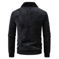 thumbnail image 3 of Men's Heavyweight Winter Multi-Pocket Casual Jacket with Faux Fur Collar Zipper Coat, Stylish Outerwear for Cold Weather, 3 of 17