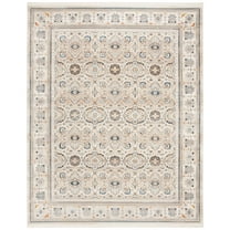 SAFAVIEH Vintage Persian Acacia Oriental Polyester Area Rug, Ivory/Light Grey, 8' x 10'
