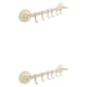 thumbnail image 4 of Bearachild Colgador de pared para baño, 6 ganchos, estantes colgantes, soportes organizadores, ventosa, sin clavos, cocina sin costuras, Beige Beige 2Conjunto, 4 of 6