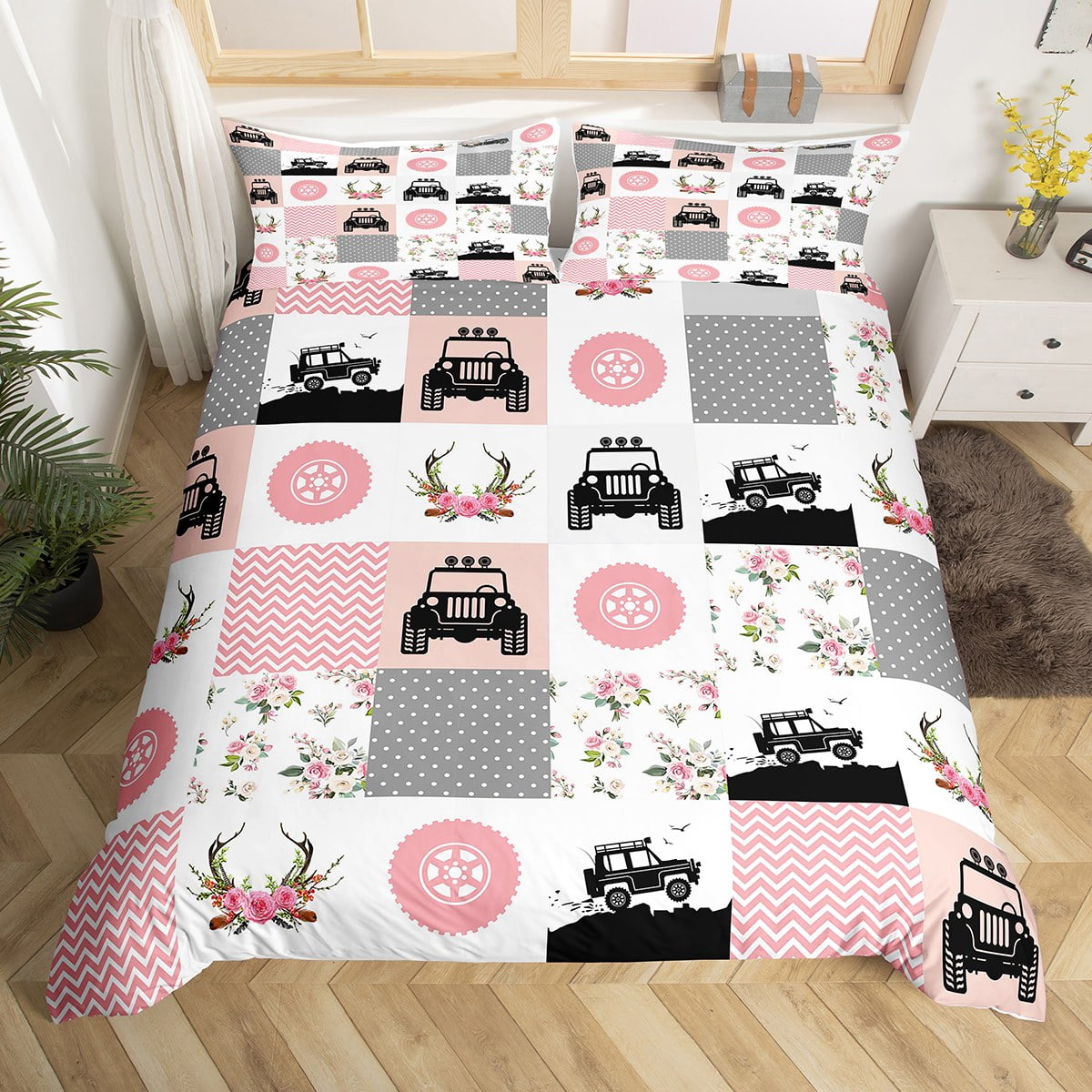 School Bus Bedding Set For Kids – Fun Yellow Truck Comforter & Pillowcase – Twin Size 6 thumbnail image