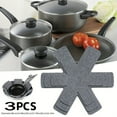thumbnail image 2 of Felt Pan Protector Pads Set for Kitchen Cookware Non Slip Scratch Resistant Separator for Pots Pans Dishes Storage Organization, 2 of 7