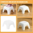 thumbnail image 4 of OUNONA White Plastic Non- Bathroom Foot Stool Toilet Step Stool for Kids and Adults, 4 of 7