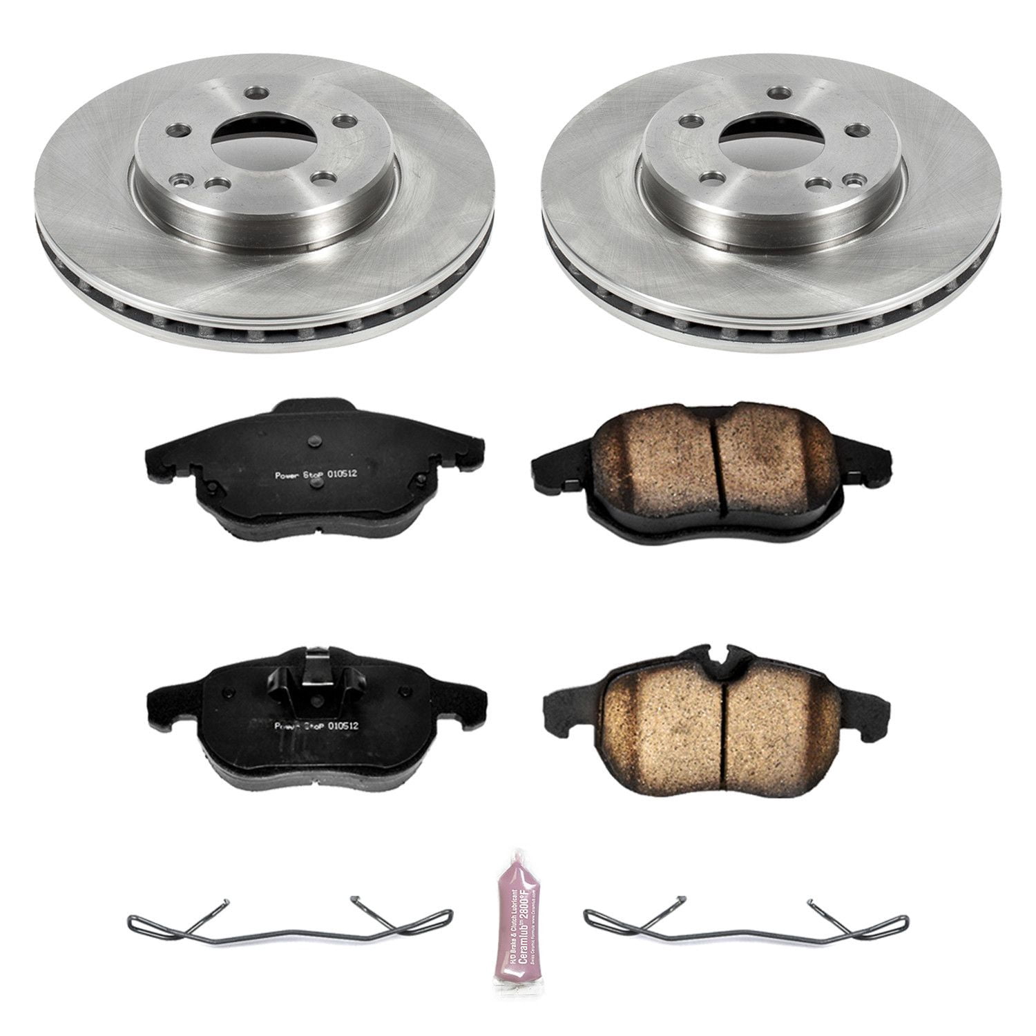 Power Stop Rear Stock Replacement Brake Pad and Rotor Kit KOE981