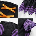 thumbnail image 3 of Disfraz de perro de Halloween, disfraz de mascota, disfraz divertido de mago a rayas, conjunto de abrigo y sombrero de 2 patas para perros Levamdar BST3134505-3, 3 of 5