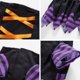 thumbnail image 3 of Disfraz de perro de Halloween, disfraz de mascota, disfraz divertido de mago a rayas, conjunto de abrigo y sombrero de 2 patas para perros Levamdar BST3134505-1, 3 of 5