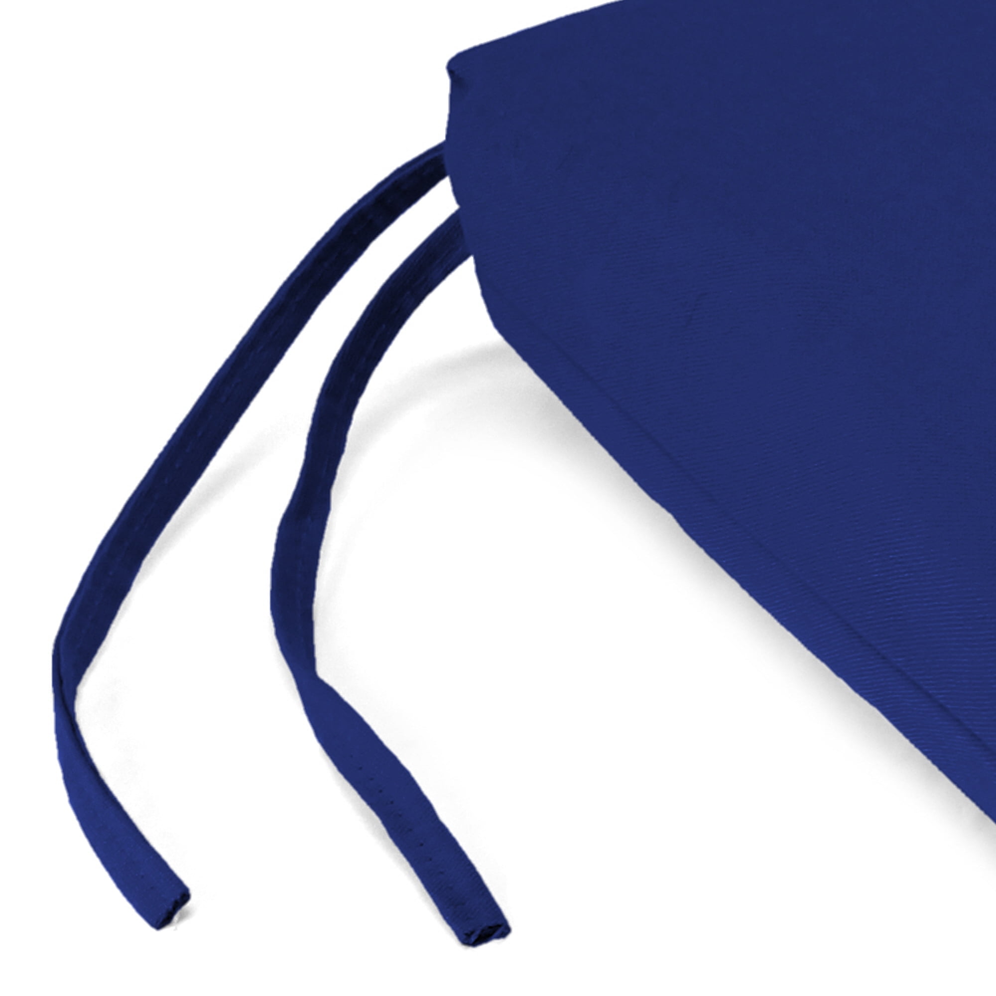 Jordan Manufacturing 48" x 18" Veranda Cobalt Blue Solid Rectangular Outdoor Settee Swing Bench Cushion with Ties