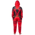 thumbnail image 6 of Marvel Deadpool Anti-hero Adult Hooded Union Suit Costume Pajama For Men and Women, 6 of 8