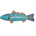 thumbnail image 1 of homeroots home decor 401593 Rustic Aqua Whimsy The Fish Wall Art, 1 of 1