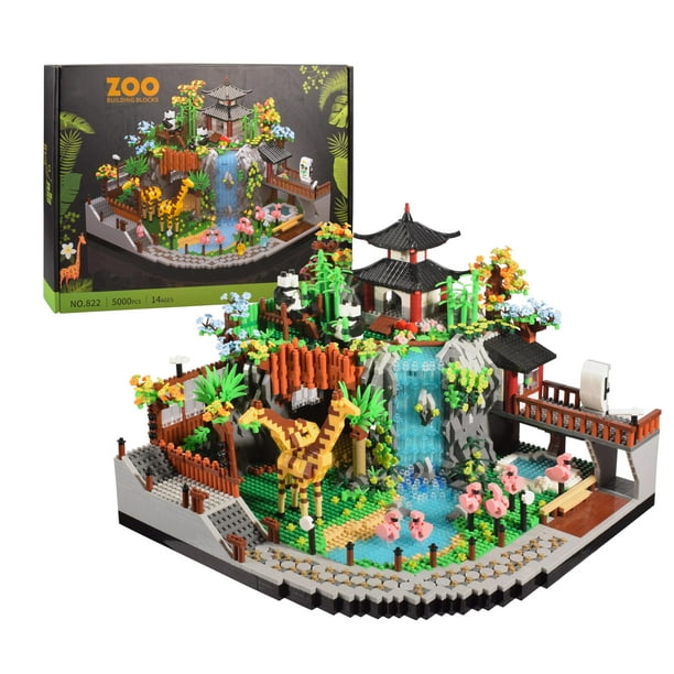 Bloques de construcción TEXXXIAN Zoo Micro Mini Bricks, 5000 piezas, 14 o más