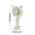 thumbnail image 3 of Usb Rechargeable Handheld Fan, Portable Cooling Device With Soft Led Night Light, for Dormitory Study and Travel, Green, 3 of 6