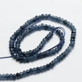 thumbnail image 2 of 1strand Dyed Natural Malaysia Jade Rondelle Beads Strands Faceted Prussian Blue 4x2~3mm Hole: 1mm about 110~115pcs/strand 14 inch, 2 of 2