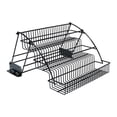 thumbnail image 1 of Estante de especias de metal desplegable de 3 niveles: estante organizador de almacenamiento de cocina retráctil de gran capacidad para gabinete A, 1 of 6