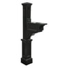 Mayne Dover Weatherproof Traditional Plastic Mail Post in Black
