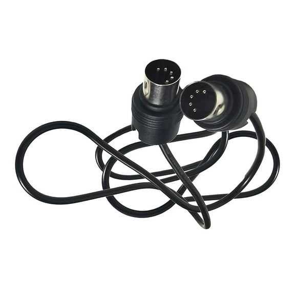 Cable de extensión de Audio MIDI macho a macho, accesorios de transmisión, Piano eléctrico, teclado MIDI, Cable MIDI de ángulo recto de doble uso , 5m