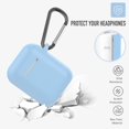 thumbnail image 2 of Coffea Protective Silicone Case with Keychain for AirPods 1 & 2 (Front LED Not Visible) (Sky Blue), 2 of 7