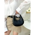 thumbnail image 6 of Women's Metallic PU Leather Handbag Top Handle Hobo Purse Shoulder Bags, 6 of 6