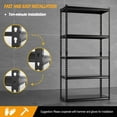 Lilypelle 5 Tier Storage Shelves,Upgraded Heavy Duty Garage Shelving