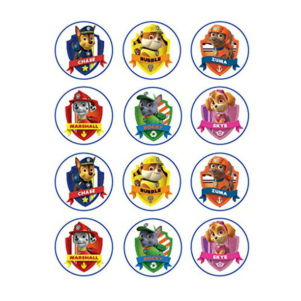 Inhalere Hovedgade Trolley Paw Patrol Edible Frosting Image Cupcake Toppers 12 ct* - Walmart.com