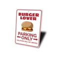 thumbnail image 4 of Burger Lover Parking Novelty Sign, Metal Wall Decor - 10x14 inches, 4 of 4