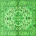 thumbnail image 1 of Ahgly Company Indoor Square Medallion Green Traditional Area Rugs, 7' Square, 1 of 1