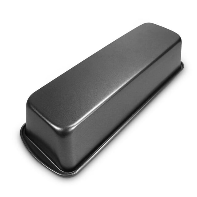 Bearachild Molde Rectangular para tostadas de acero al carbono, bandeja para hornear pan resistente al calor, moldes para pasteles y postres, Cocina y Comedor negro L