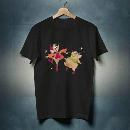 Fairytale Characters Jaq and Gus Youth Shirt and Tote Bag Apparel Sizes S-M-L-XL-XXL-3XL-4XL-5XL Casual Comfortable Unisex Wear for Kids-TH9036