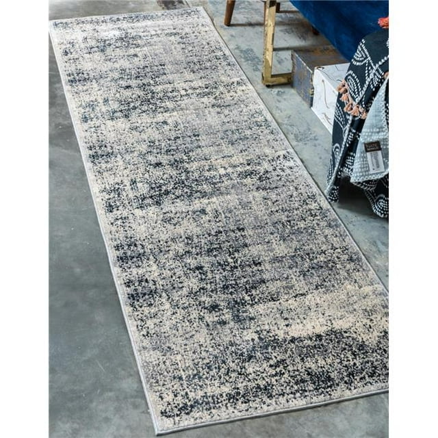 Unique Loom 3135987 3 x 13 ft. Chateau Jefferson Runner Rug, Navy Blue