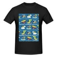 thumbnail image 4 of Bingfone Dinosaur On The Beach Vacation Men'S Loose Fit Short-Sleeve Pocket T-Shirt, 4 of 7