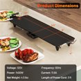 thumbnail image 4 of TOPCOMFY 27 Inch Electric Griddle, Adjustable Temperature, Non-Stick Surface, Efficient Oil Management, Portable Design for Indoor and Outdoor Cooking, 4 of 5