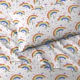 thumbnail image 4 of Dream Factory Unicorn Rainbow Twin 3 Piece Sheet Sets, Polyester, Microfiber, Pink, Child, 4 of 6