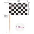 thumbnail image 2 of Banderitas de Palillo de Carreras a Cuadros FHZJKJX 100 Piezas, 2 of 3