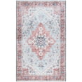 thumbnail image 3 of SAFAVIEH Tucson John Traditional Machine Washable Area Rug, Red/Blue, 3' x 5', 3 of 16
