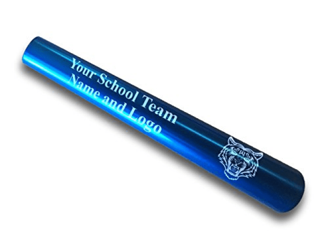 Custom Blue Aluminum Track and Field Relay Baton Personalized Gift