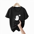 thumbnail image 4 of KPOPLK Kid Girls Halloween Shirts Fall Short Sleeve Crewneck Graphic T-Shirt Spooky Season Outfits Tees Tops 1-14Years,Size 9-10 Years, 4 of 5