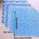 thumbnail image 3 of 7pcs Blue Cotton 9.84*9.84in(25*25cm) Sewing Small Cloth Head DIY Handmade Doll Clothes Patchwork Doll Quilt Handmade Cotton, 3 of 4