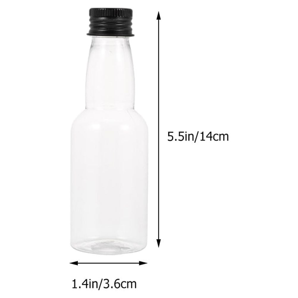 50 Pcs 100ml Bottle Sample Bottles Small Milk Wine for Travel Liquids Shot with Lids